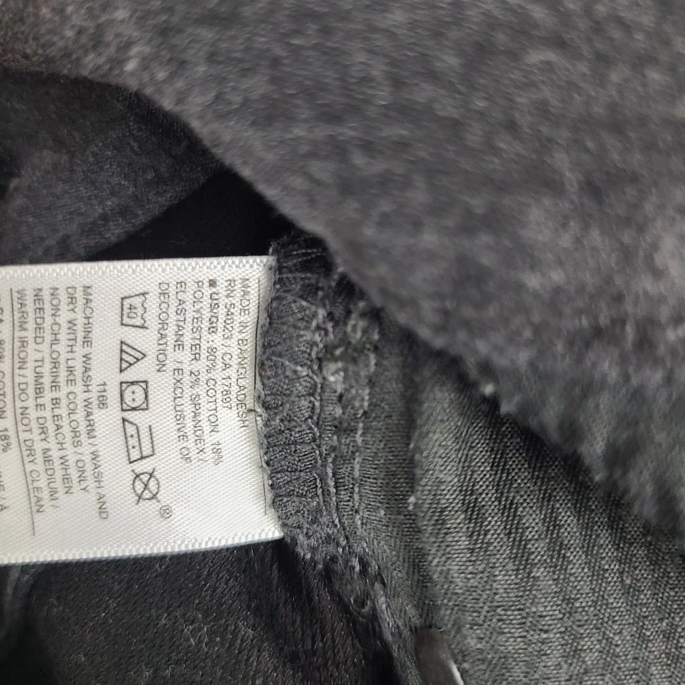 Banana Republic Travel Jean Pants Mens 30x30 Dark Gray Slim Fit Chino Khakis